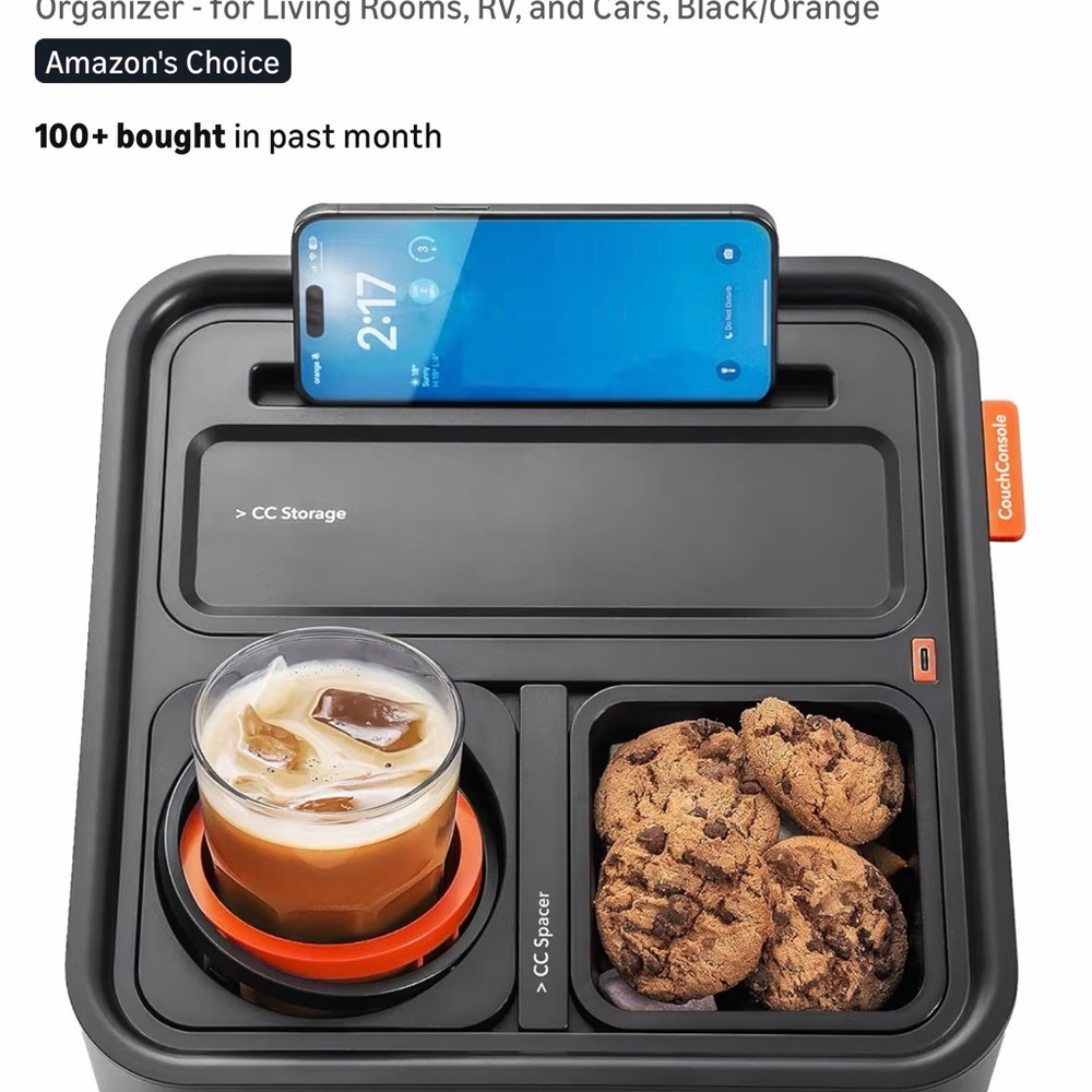 Black and Gray Snack Organizer